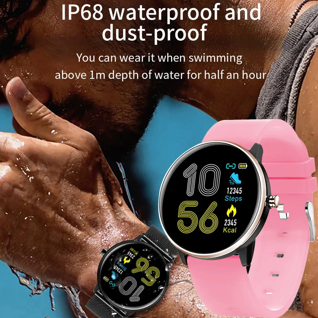MX6 Smart watch IP68 Waterproof Sport watch Bracelet Band with Multi-Languages Manual Heart Rate Monitor For Android iOs