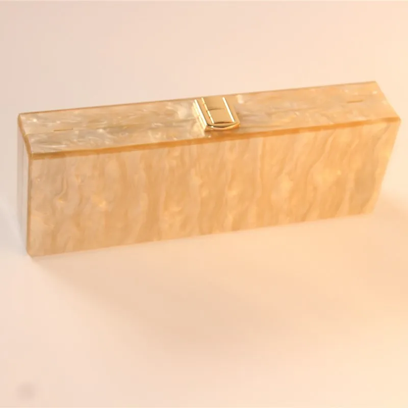 25X9 cm magnet inside metal claps women brand flap acrylic box clutches evening Shoulder Messenger Bags Ladies Purse Wallet