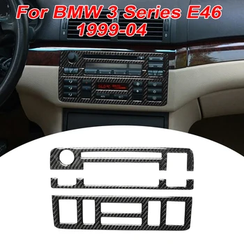 

Carbon Fiber CD Panel Trim Sticker Wear-resistant For BMW 3 Series E46 1999 Accessories Auto