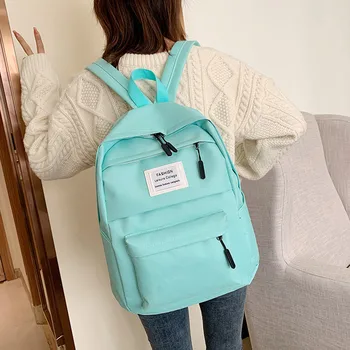 

50# New Waterproof Canvas Backpack for Women Multi Pocket Travel Backpacks Female School Bag for Teenage Girls Book Mochilas