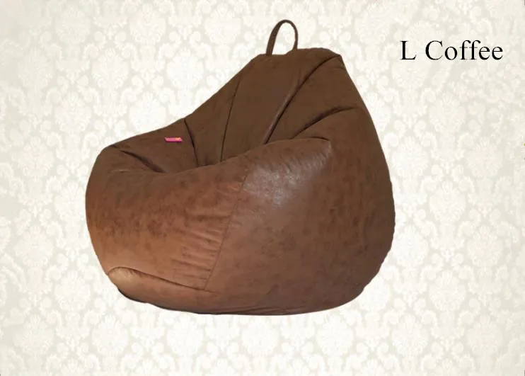 L Coffee Технология ТКАНЬ Кресло-мешок, фасоль Мода Pouf Beanbag стул без наполнителя гостиная спальня диван-кровать ленивый Повседневный мягкий татами диван - Цвет: L Coffee