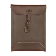 

Hanmade Genuine Leather Folder For Documents A4 Cowhide Document Organizer 35.5*27cm