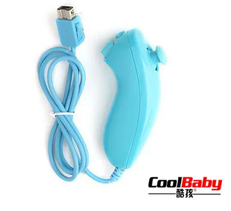 Sky blue 2 шт 5 цветов цвет NUNCHUCK NUNCHUK Пульт дистанционного управления для NINTENDO wii черный nunchunk пульт дистанционного управления usb порт - Цвет: Sky blue