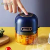 Deerma dem-js200 garlic blender masher meat grinder household garlic puller wireless electric mini garlic grinder small non 1