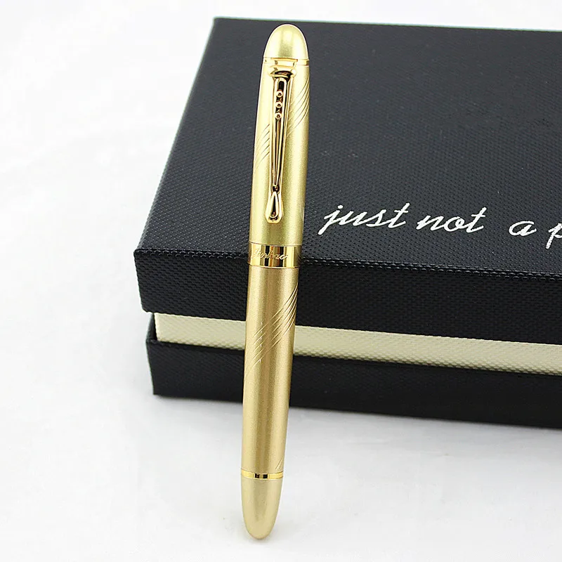 JINHAO X450 Роскошная металлическая шариковая ручка 0 5 мм Золотой зажим офисные