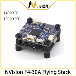 NVision TCMMRC Hot Sale F4-30A Flying Stack F405 Bluetooth Flight Controller 4 IN 1 30A ESC 2-5S Dshot600 for FPV Racing Drone