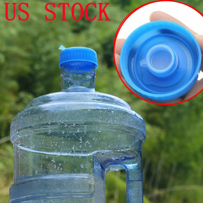 Bouchons anti-éclaboussures de remplacement pour bouteille d'eau, bouchon à  pression, 5 pièces, 55mm, 3 gallons, 5 gallons - AliExpress