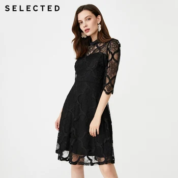 

SELECTED Women's Lace Cut-outs Midi Dress S|41932J503