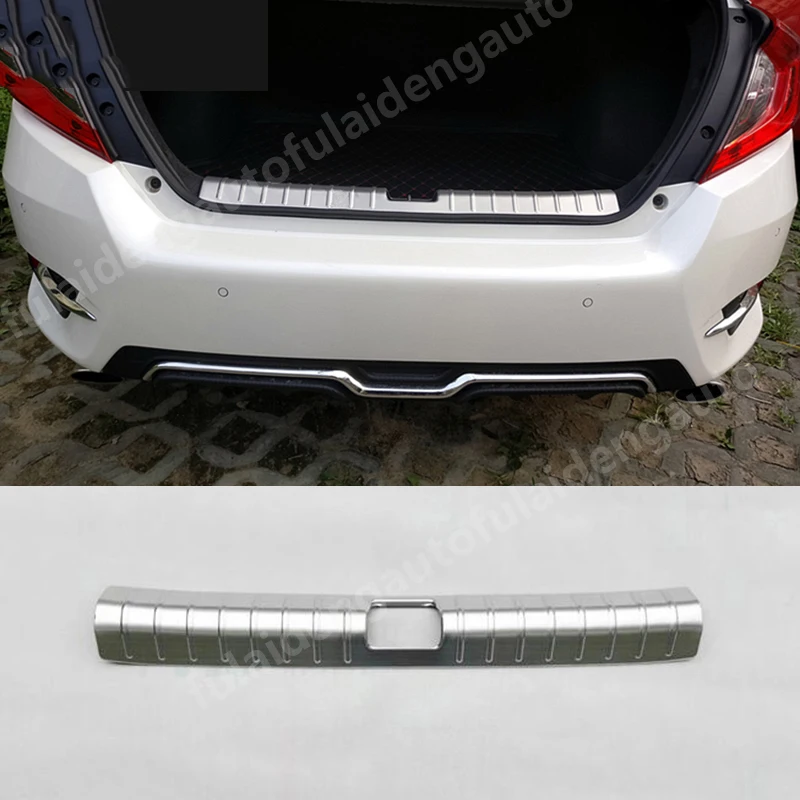 Для Honda Civic- Защитные кожухи багажника внутренний внешний декоративный элемент для бампера автостайлинг - Цвет: internal