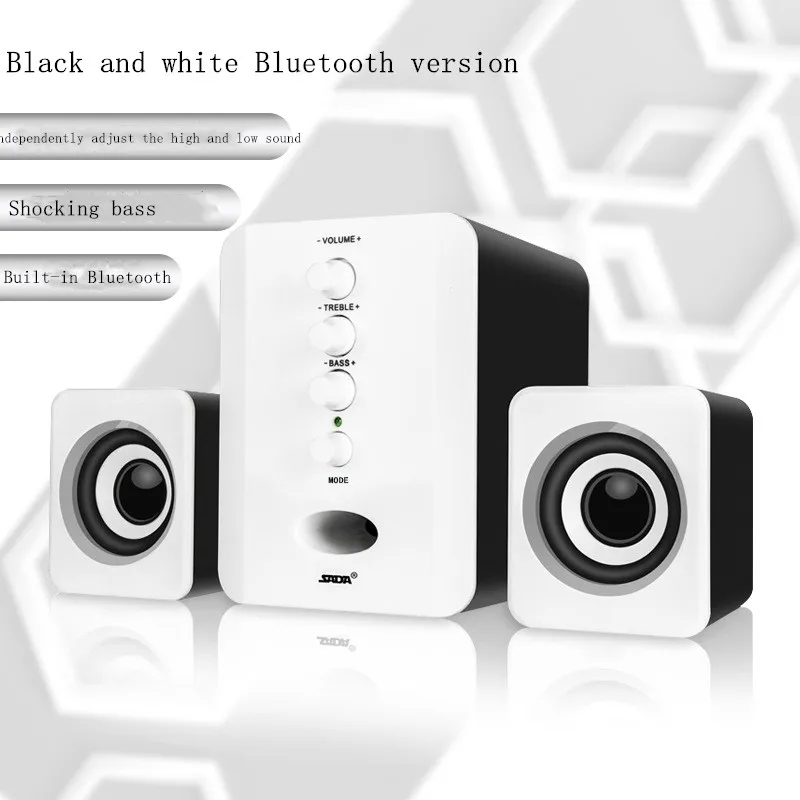 D 202 USB проводной Bluetooth динамик компьютерные колонки басовый музыкальный плеер