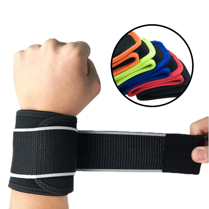 

1PC Wholesale Sports Wrist Guard Against Sprain and Pressure Aid with Basketball Badminton Tennis Fitness Weightlifting Wrist