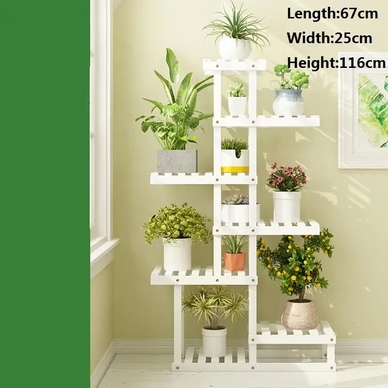 Деревянные полки для помещений Para Plantas Escalera гостиная Estanteria Жардин растения на балконе полка напольная подставка для цветов - Цвет: Number 5