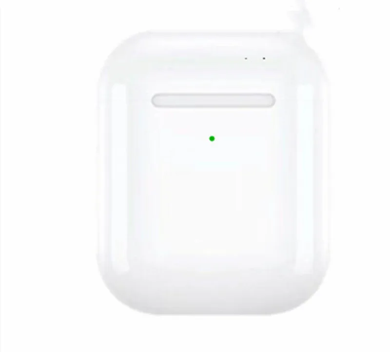 Белый Bluetooth-наушники TWS Copy Airs-super 2 Chip PK W1 H1Chip Pop Up Bass Earbud гарнитура с беспроводной зарядкой - Цвет: Белый
