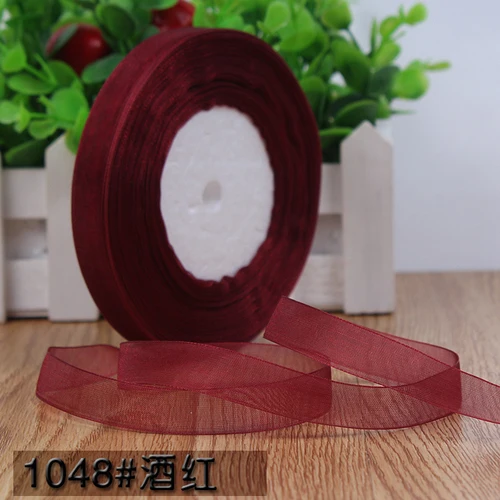 Elegant 45m Organza Satin Ribbon Roll for DIY Crafting and Gift Decoration
