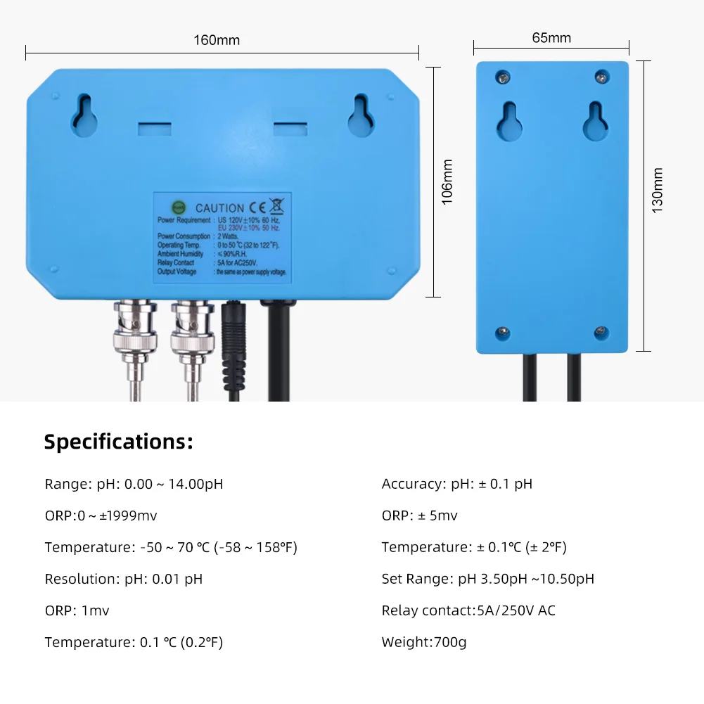 Em linha phtemporp controlador detector de qualidade