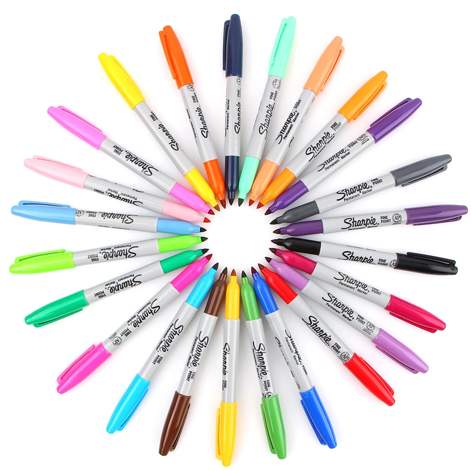 Качественные американские маркеры Sanford с тонкими наконечниками 1 мм Sharpie точками