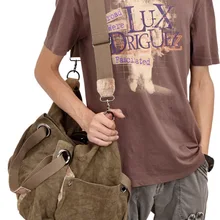 Одиночная сумка тканевая через плечо, женская сумка на плечо с Phytophthora Horse, Ретро Мужская сумка, мужская сумка на плечо