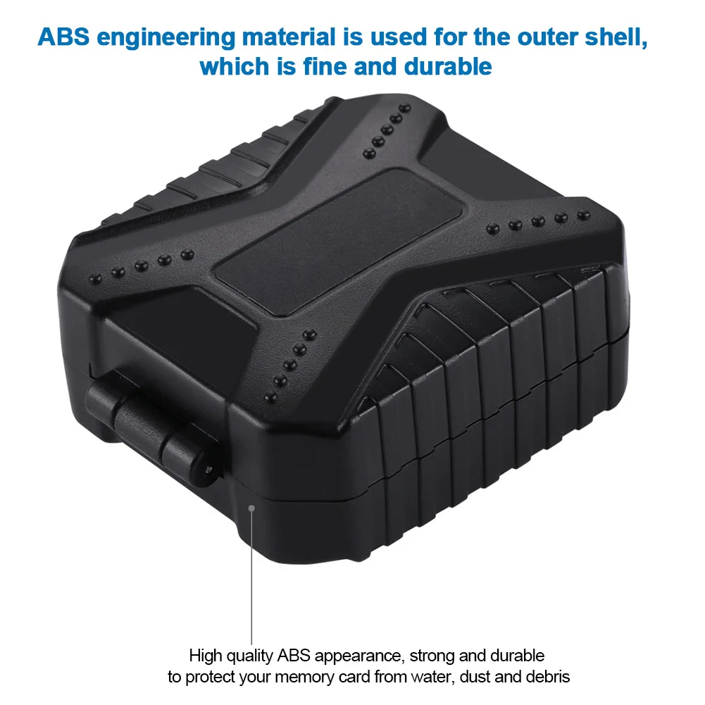 Коробка для хранения, чехол для карт памяти с защитой от царапин, пылезащитный органайзер, износостойкий, большая емкость, уплотнение