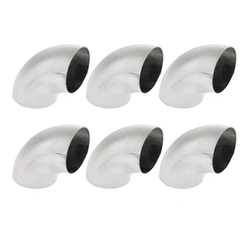 

6 Pieces Car/Auto Stainless Steel 90Degree Bend Elbow Exhaust Pipes 2.5 Inch