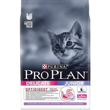 

Pro Plan Delicate Junior сухой корм для котят с чувствительным пищеварением, индейка, пакет, 3 кг