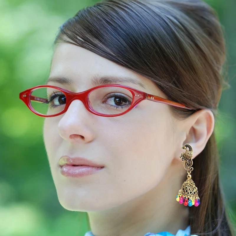 

2019zlx European, American and Korean fashion pop earrings, alloys, irregular earrings, colored beads, women's jewelry gifts.