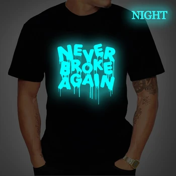 

Noctilucous Never Broke Again Graphic T Shirt Male/Female Vogue Tshirt Men Women Harajuku T-shirt Hip Hop Tee Cool Streetwear