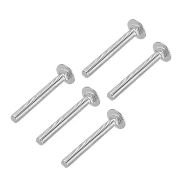 

uxcell Carriage Bolts, Neck Carriage Bolt, Round Head, Square Neck, 304 Stainless Steel M6x55mm 5pcs