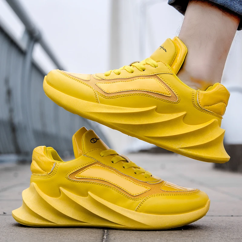 

BomKinta Candy Color Blade Sole Vulcanized Shoes Men Four Seasons Harajuku Style Breathable Sneakers Men Fashion Male Footwear
