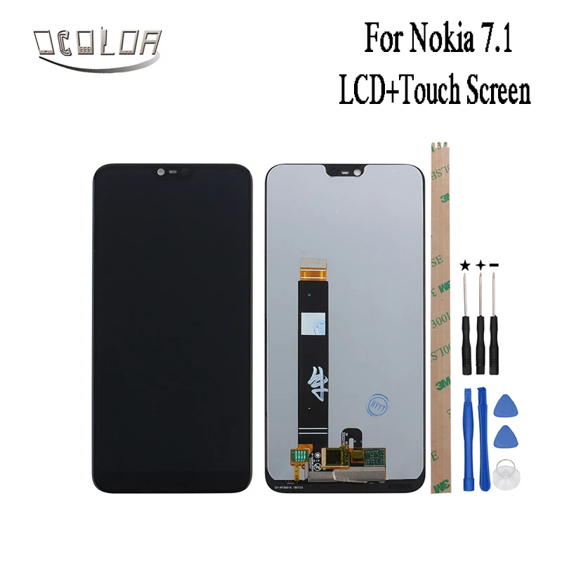 Ocolor для Nokia 7 1 ЖК дисплей и сенсорный экран 5 84 дюймов запасные части сборки с