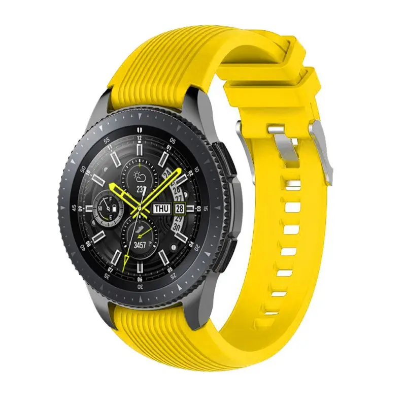 22mm Sports Wrist Strap Silicone Watch Band for Sam-sung S3/Ga-laxy Watch 46mm
