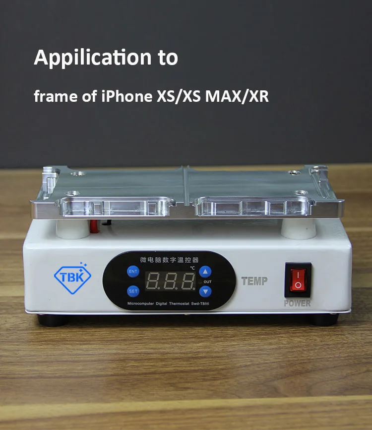 Машина для снятия рамы для iphone X XS XS-MAX XR ЖК-дисплей нагревательная пластина для снятия рамы сменная машина