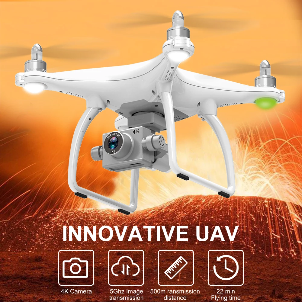 Wltoys X1S Радиоуправляемый бесщеточный Дрон Квадрокоптер с камерой gps 5G wifi Радиоуправляемый Дрон 4K Cam 2 оси Gimbal слежение за точкой интерес Waypoint