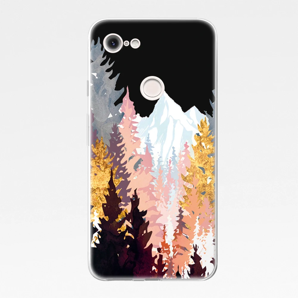 Painting Landscape Coque for Google Pixel 5 4 4a 3 3a 2 XL Soft TPU Silicone Phone Cases For Pixel 6 Pro 4XL 3XL 2XL Cover Funda