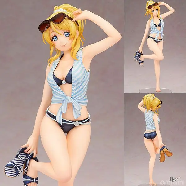 23 см Love live сексуальное бикини Eli Ayase Ellie кукла аниме фигурка ПВХ Коллекционная