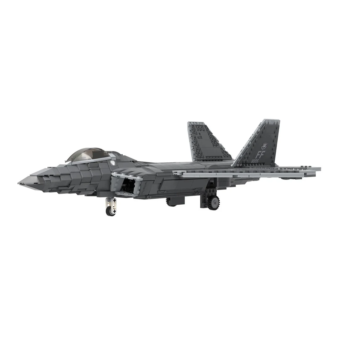 

848Pcs MOC Military F22 Raptor Fighter Model Building Blocks DIY Custom Construction Model Building Kit for Home Decor