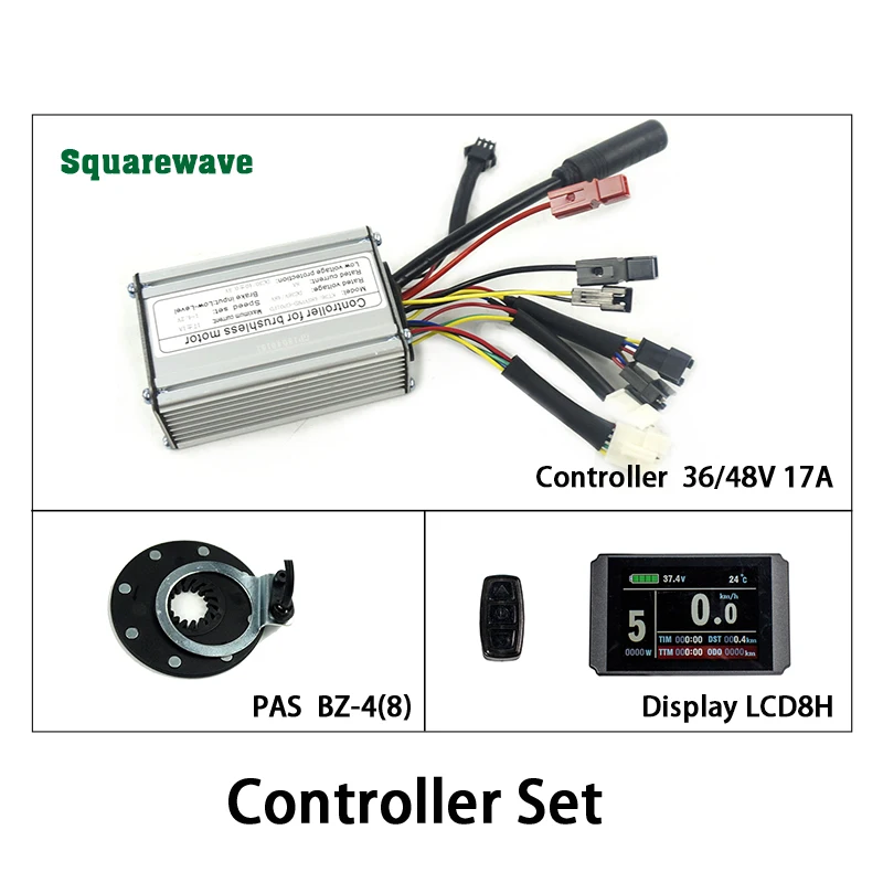 SQ BZ4 LCD8H EJOYQI 36V46V350W Водонепроницаемый Контроллер 17A LCD5 LCD8H цветной дисплей PAS набор E-bike конверсионный комплект датчика Холла - Цвет: SQ BZ4 LCD8H