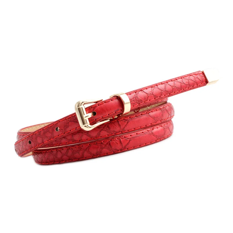 2020 Новый женский винтажный узкий пояс из искусственной кожи с пряжкой |