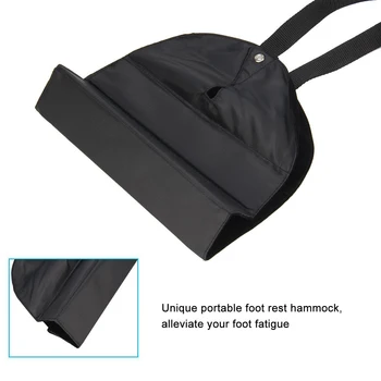

Home Office Airplane Hammock Nylon Flight Soothing Fatigue Accessories Foot Rest Portable Single Leg Travel Washing Adjustable