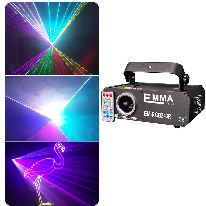 Лазерные линии RGB 2000 МВт сканирование луча с пультом дистанционного управления
