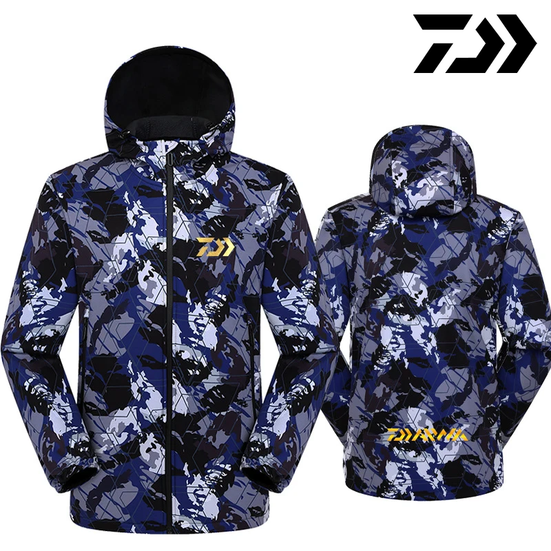 Daiwa Флисовая теплая флисовая мужская куртка для альпинизма на открытом воздухе, мужские тактические пальто для кемпинга, охоты, военная термо-одежда для рыбалки