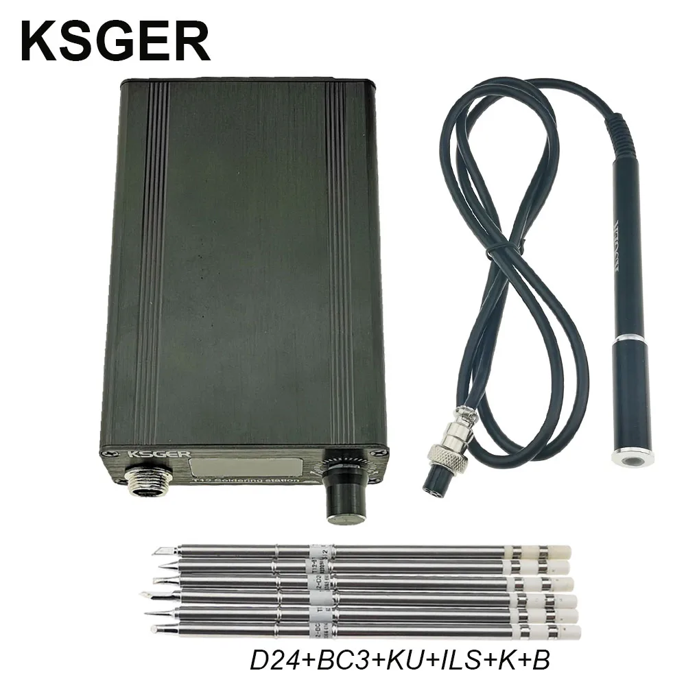Sets 6 KSGER T12 паяльная станция ПАЯЛЬНЫЕ НАКОНЕЧНИКИ STM32 OLED DIY наборы 907 ручка из алюминиевого сплава FX9501 электрические инструменты Сварка постоянного тока переменного тока - Цвет: Sets 6