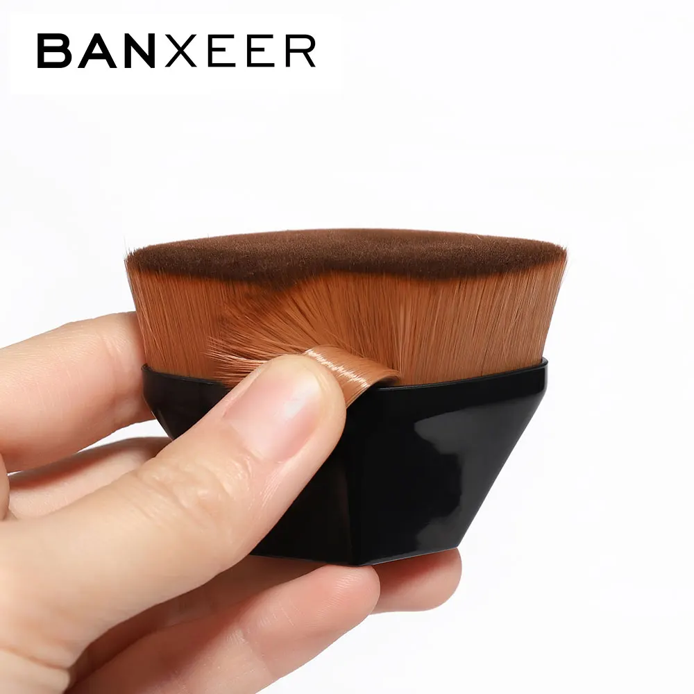 

BANXEER Foundation Makeup Brushes For BB Cream Face Cosmetics Tools Concealer Brush Flat Kit Makeup Brush With Box