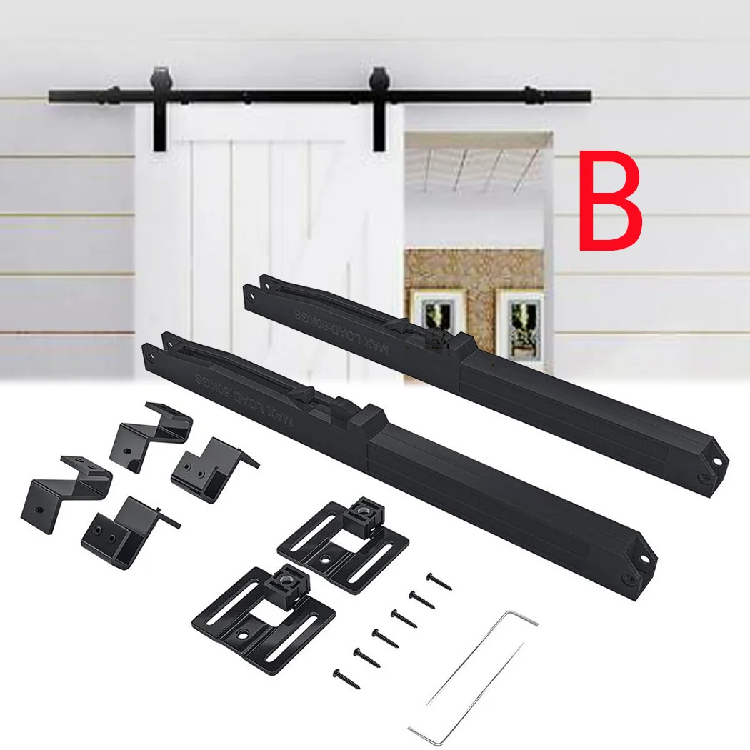 1 סט ארון הזזה אסם דלת חומרה ערכת סופר מיני הזזה חומרת ערכת למעלה הר קולב מסלול ארון