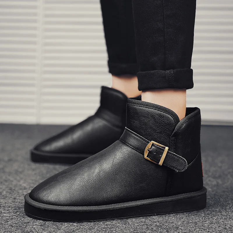 

Fashion Winter Couples Snow Boots Men And Women Cotton-padded Shoes Hight-top plus Wool plus Velvet Warm