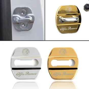 

40pcs Stainless Steel Door Lock Buckle Protection Protective Cover trim for Alfa Romeo Giulietta Stelvio Car Accessories