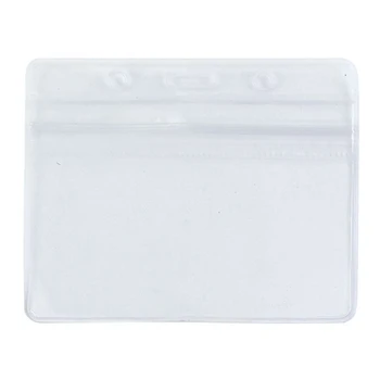 

2 x Clear PVC Waterproof Horizontal Exhibition ID Name Card Badge Holders