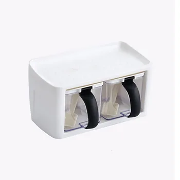 

With Handle Condiment Salt Seasoning Bottle Pepper Home Boxes Container Kitchen Storage Nordic Style Spice Jar Visible Tool