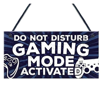 

Do Not Disturb Gamer Gaming Sign Blue Door Hanger Sign Man Cave Bedroom Plaque Birthday Son Brother Dad Home Decor