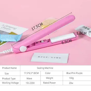 

Household Food Vacuum Sealer Portable Bag Clips Handheld Mini Electric Heat Sealing Machine Seal Packing Plastic Impulse