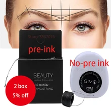 Профессиональная пре-краска картографическая струна микроблейдинг Перманентный макияж Татуировка художника татуировки аксессуары 10 м линия с пигментом татуировки